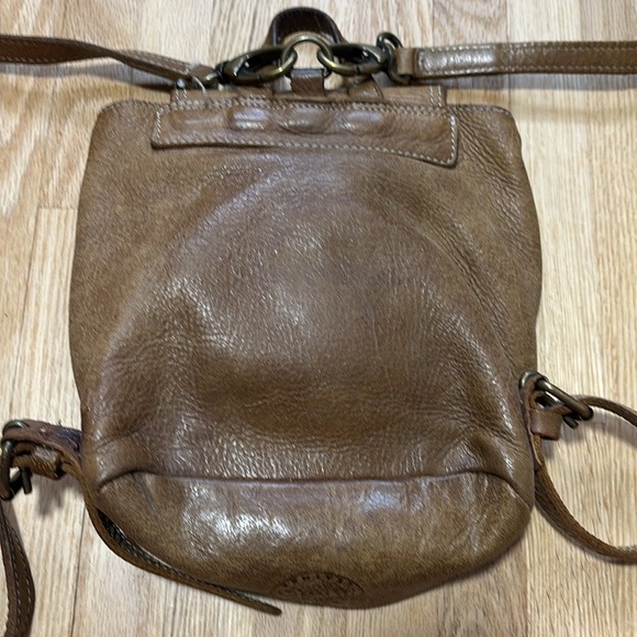 Roots Genuine Leather Made in Canada Mini Backpack Bag Top Handle Purse - Picture 5 of 9